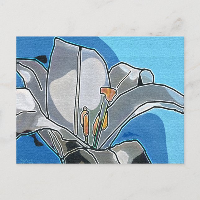 Carte art numérique Lily (Devant)
