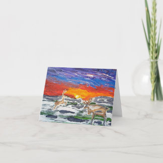CARTE ART ORIGINAL DE NOËL