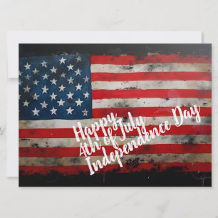 Carte Art patriotique du 4 juillet jour de l'indépendanc