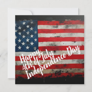 Carte Art patriotique du 4 juillet jour de l'indépendanc