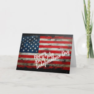 Carte Art patriotique du 4 juillet jour de l'indépendanc