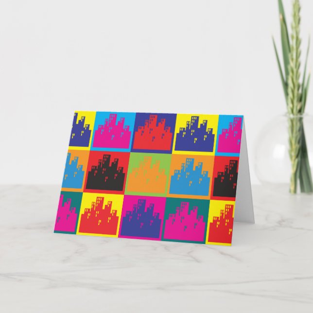 Carte Art pop de planification urbaine (Devant)