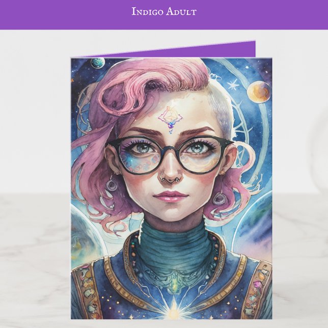 Carte Art pour enfants Indigo | Indigo Adult Art | Vide (Créateur téléchargé)
