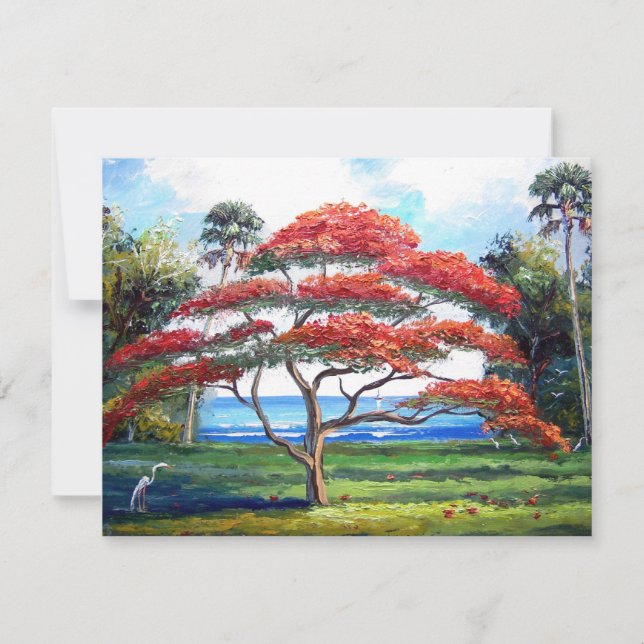 Carte Art Royal Poinciana Tree (Devant)