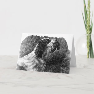 Carte Art vintage Springer Spaniel