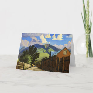 Carte ART WEST GREETING CARD Sur la route de Lili's
