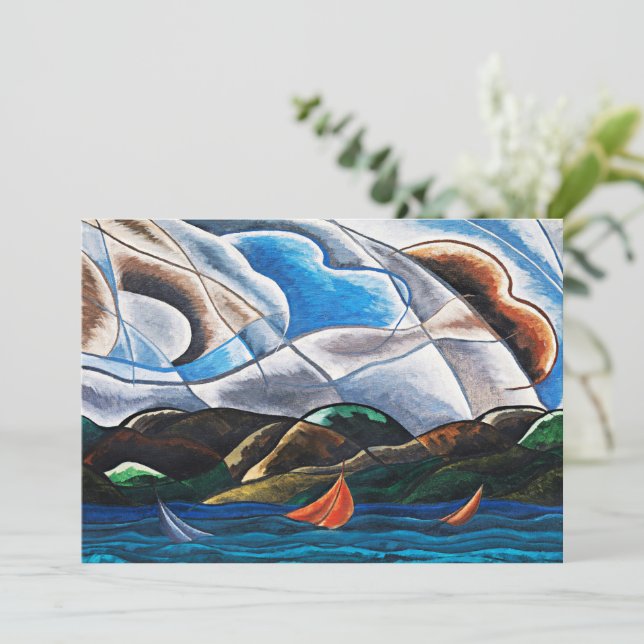 Carte Arthur Dove, Nuages et Eau (Debout devant)