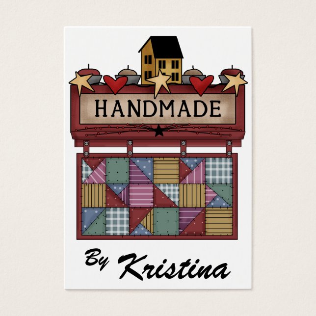 Carte artisanale pour entreprise / boîtier - SRF (Devant)