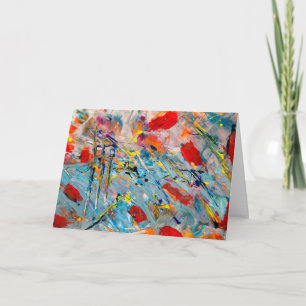 Carte Artiste créatif Peintre Abstrait penseur Anniversa