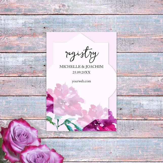 Carte Artistic Rose Aquarelle Art (Créateur téléchargé)