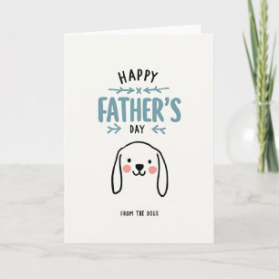 Carte artistique de la fête des pères canins