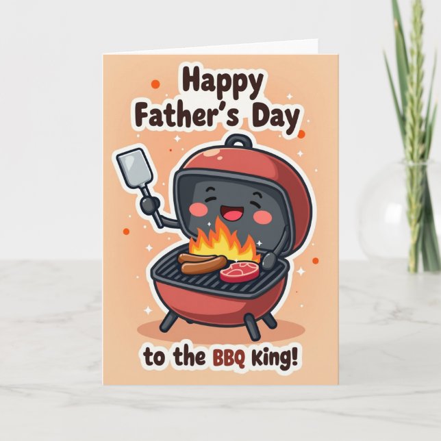 Carte artistique de la fête des pères Grill Master (Devant)