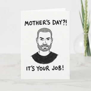 Carte artistique pour la fête des mères Rugged Man