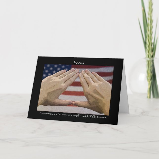 Carte Arts martiaux Focus Inspiration (Devant)
