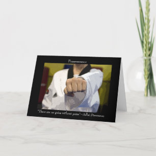Carte Arts martiaux Persévérance Inspiration