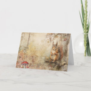 Carte Artsy Woodland Animaux Animaux Animaux Animaux Ani