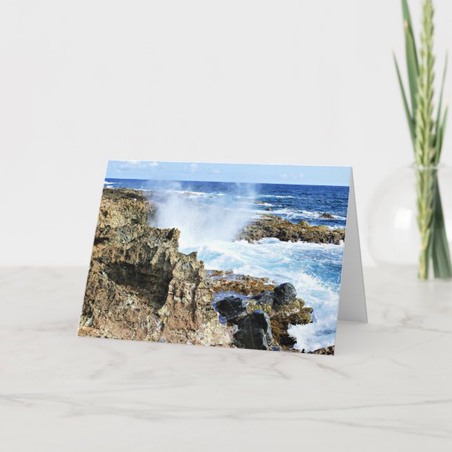 Carte Aruba, île mer des Caraïbes (Devant)