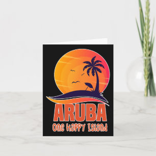 Carte Aruba One Happy Island Belle plage de coucher de s