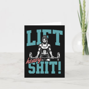 Carte Ascenseur Lourd 2 Drôle Gym entraînement Tee Power