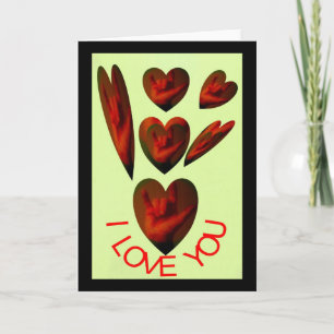 Carte ASL Hearts Parle Je t'aime