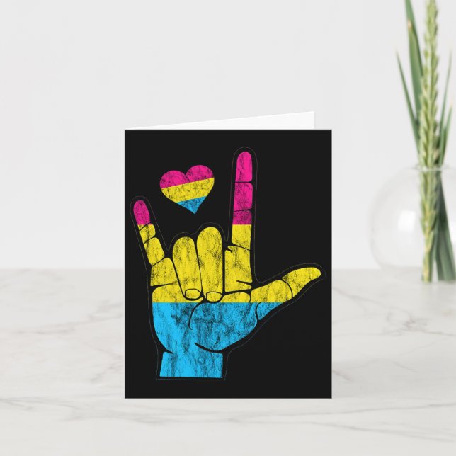Carte Asl Pride Perte d'audition générale Mois de sensib (Devant)
