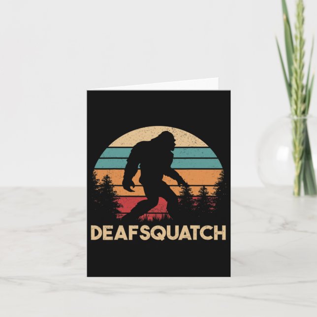 Carte Asl Sourds Sensibilisation Perte D'Audience Langue (Devant)