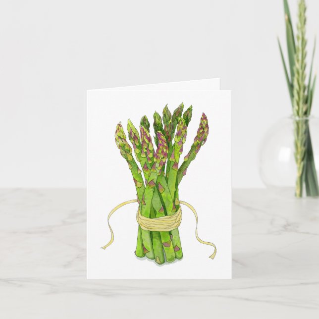 Carte Asperges pliées (Devant)