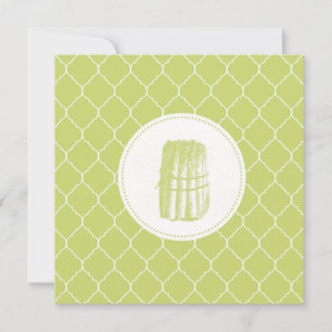 Carte asperges vintages modernes