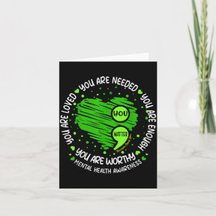 Carte Assez de matière Point-virgule Sensibilisation à l