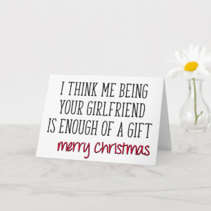 Carte Assez D'Un Cadeau, Amusant Petit Amis Noël