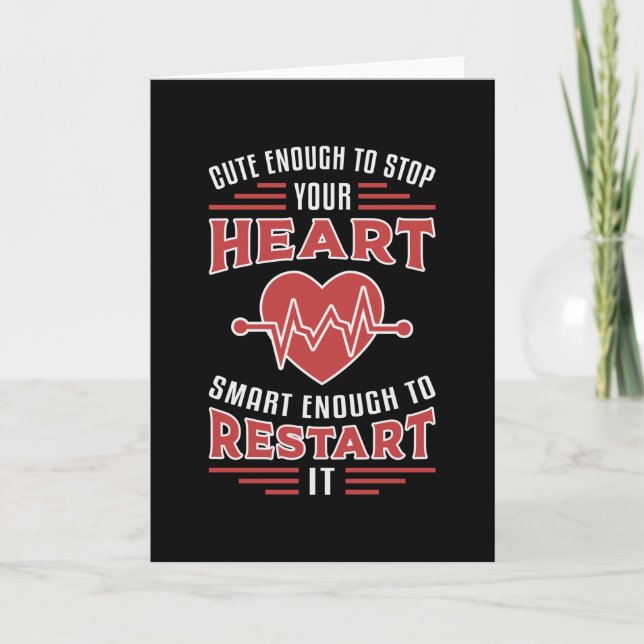 Carte Assez Mignonne Pour Arrêter Votre Ambulance Paramè (Devant)