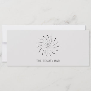 Carte Assiette Abstraite Fleur Élégante Certificat Cadea