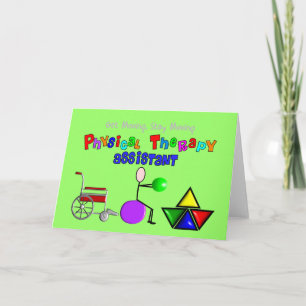 Carte Assistant de physiothérapie Cadeaux graphiques uni