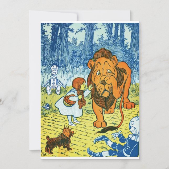 Carte Assistant d'Oz Dorothy et du Lion cowardly (Devant)