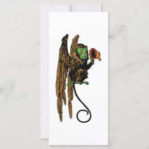 Carte Assistant vintage d'Oz, Casquette de singe volant