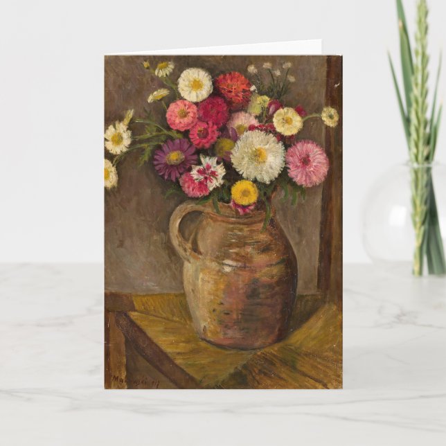 Carte Asters et Zinnias | Tadeusz Makowski (Devant)