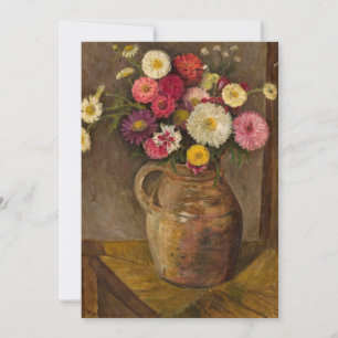 Carte Asters et Zinnias   Tadeusz Makowski