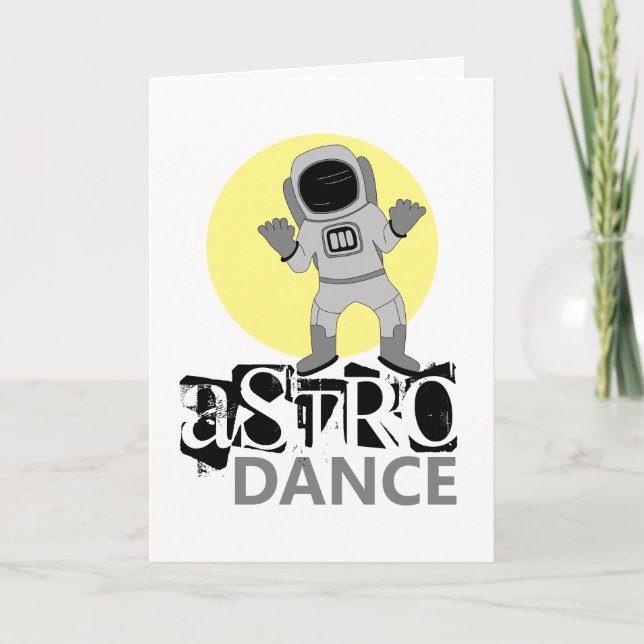 Carte Astro Dance, astronaute (Devant)