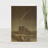Astronomie vintage, Donati Comet sur Paris en 1858