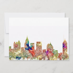 Carte Atlanta Georgia Skyline SG-Faded Glory