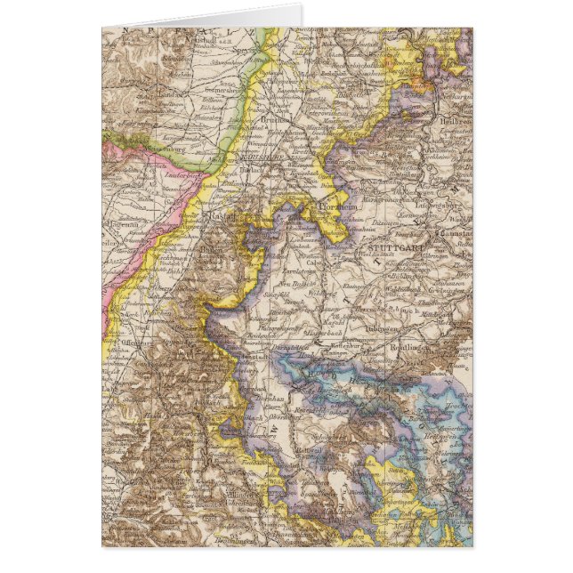 Carte Atlas de Baden-Allemagne (Devant)