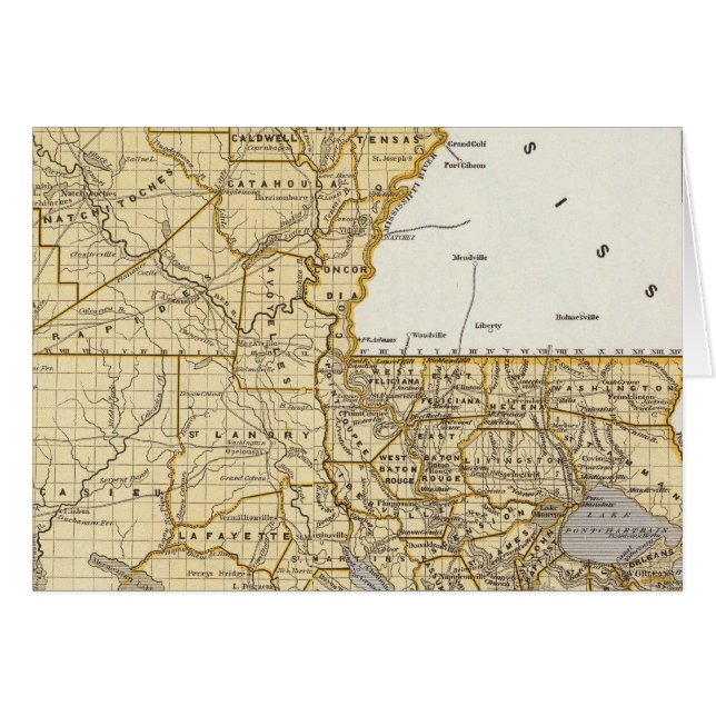 Carte Atlas Louisiane (Devant horizontal)