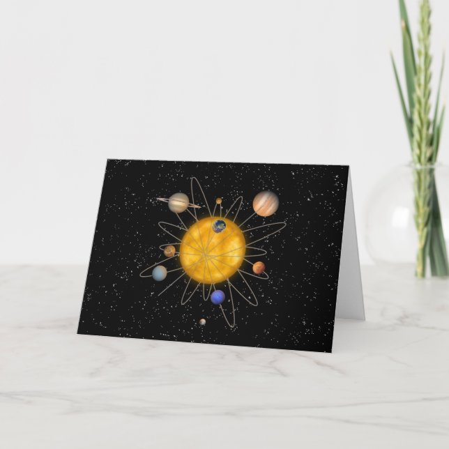 Carte Atome du système solaire (Devant)