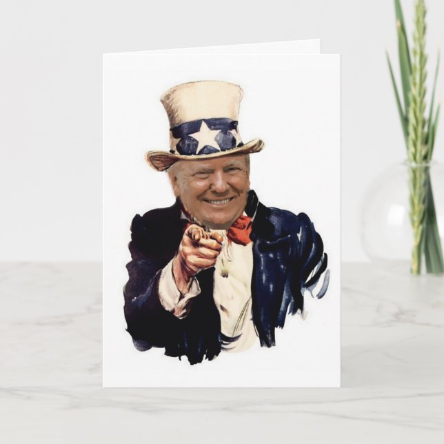 Carte Atout 2020 de l'Oncle Sam | de Donald Trump | (Devant)