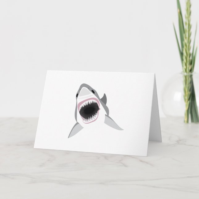 Carte Attaque de requin - Bite du grand requin blanc (Devant)