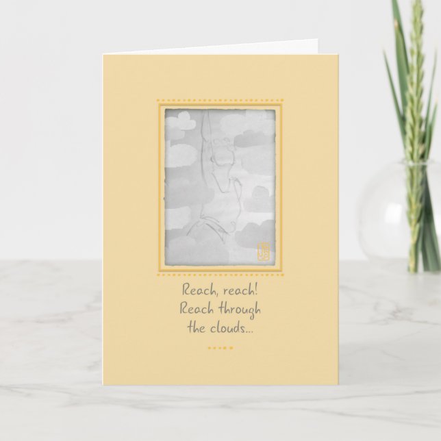 Carte Atteignez ! Encouragement des filles (Devant)