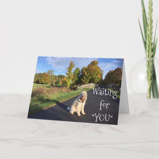 CARTE ATTENDRE "VOUS" ET "VOUS MANQUER", AUSSI! (Devant)