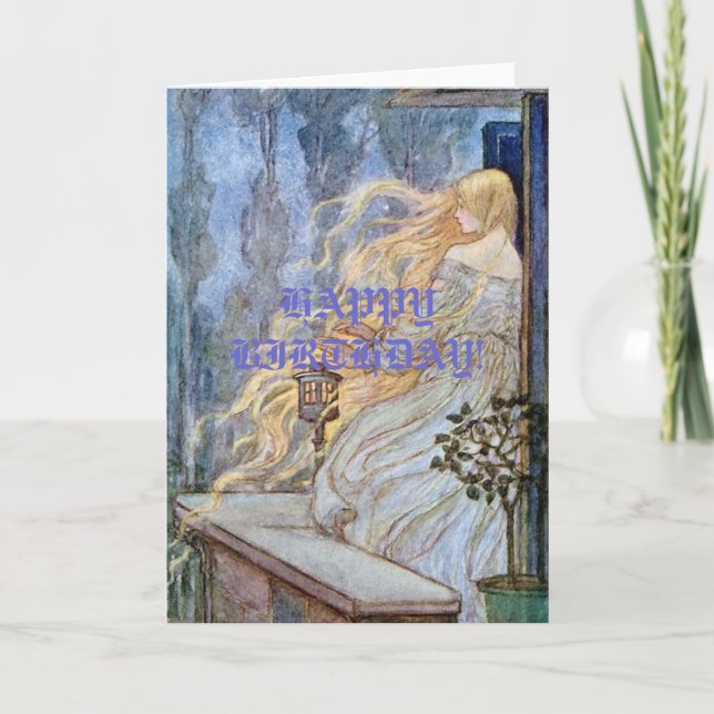 Carte Attentes blondes de Rapunzel (Devant)
