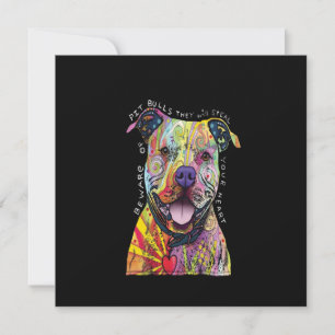 Carte attention aux chiens Pitbull, ils vous voleront le