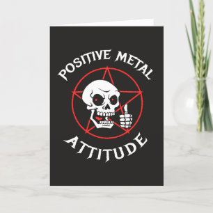 Carte Attitude positive en métal